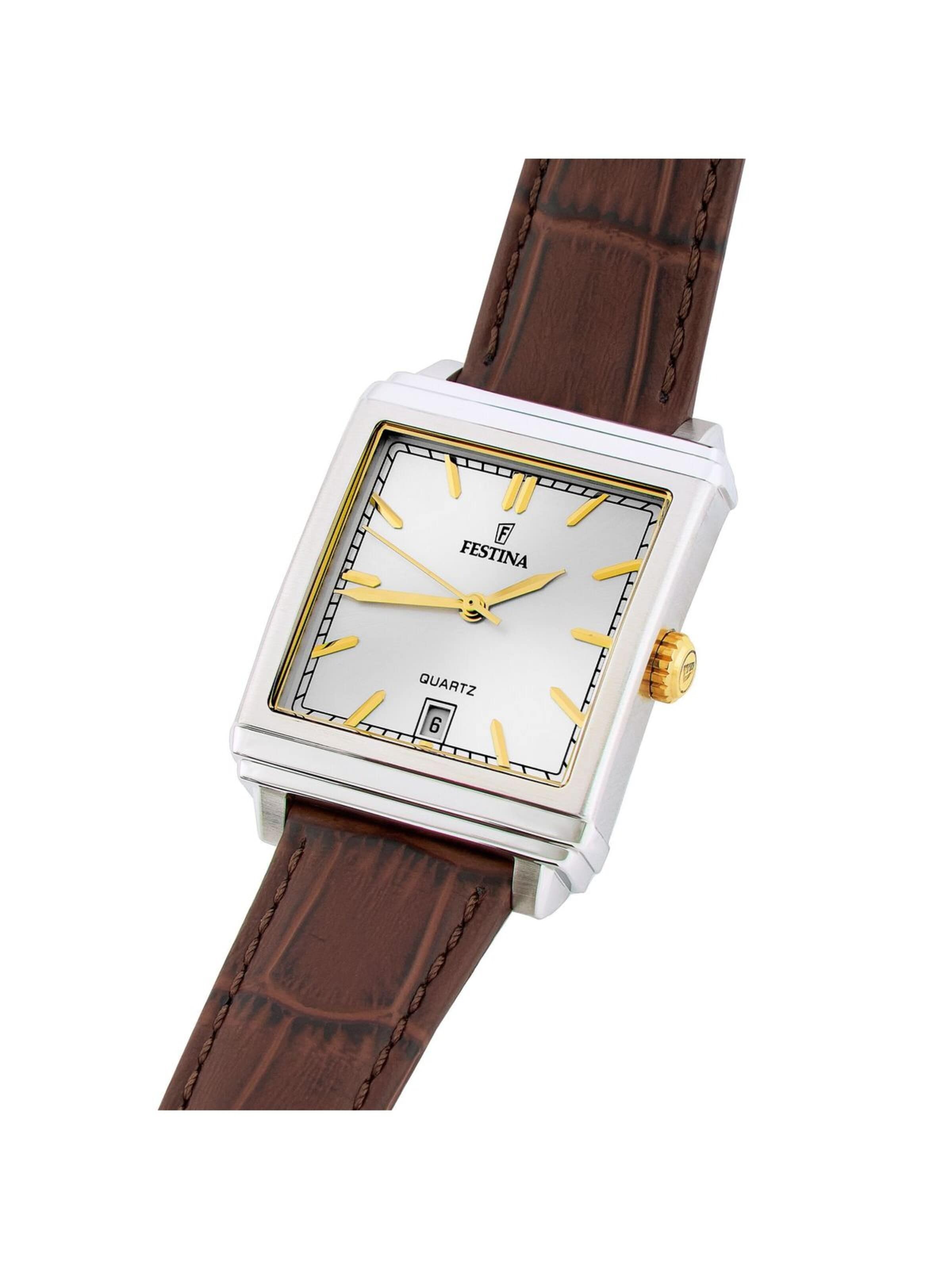 Montre à affichage analogique FESTINA en argent