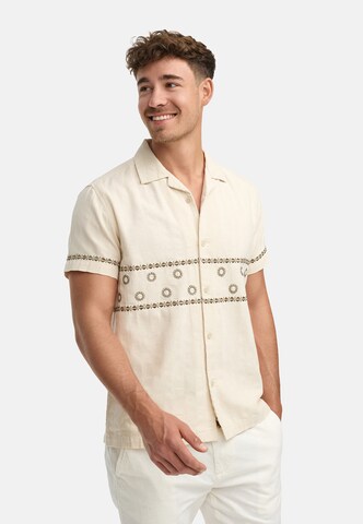INDICODE JEANS Regular fit Overhemd 'Cotta' in Beige