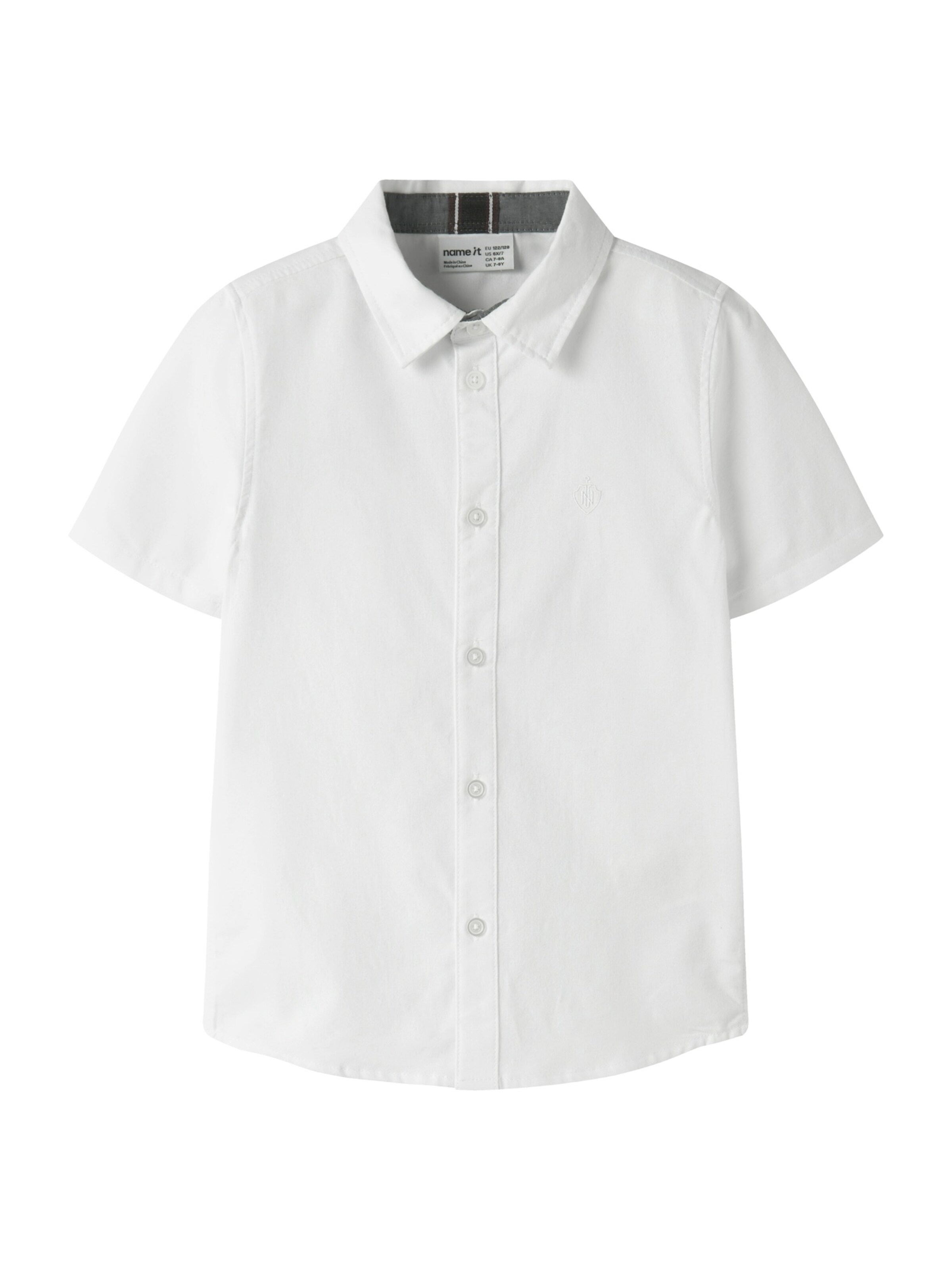 NAME IT Hemd 'NKMNEWSA' in Weiß: Vorderseite