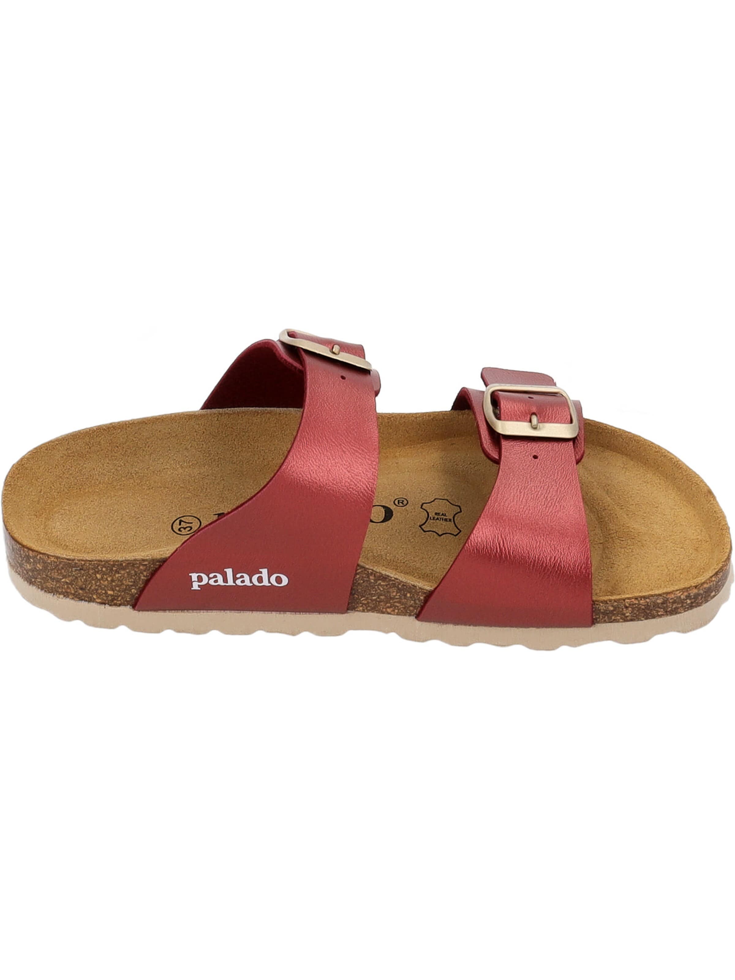 Palado - Zapatos abiertos 'Palado Samos Metallic' en rojo