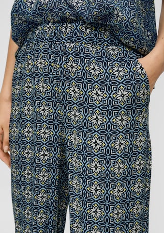 Wide Leg Pantalon s.Oliver en bleu