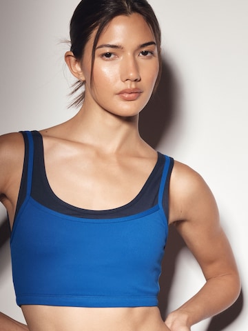 Next - Bustier Sujetador 'Active Balance' en azul