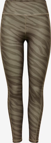 ONLY PLAY Skinny Leggingsit 'ONPRYA' värissä vihreä: etupuoli