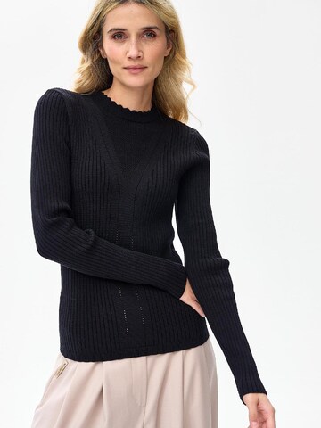 Blue Shadow Sweater in Black