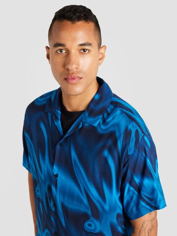 mėlyna JACK & JONES Patogus modelis Marškiniai 'JEFF DIGITAL'