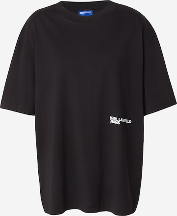 KARL LAGERFELD JEANS - Camisa em preto: frente