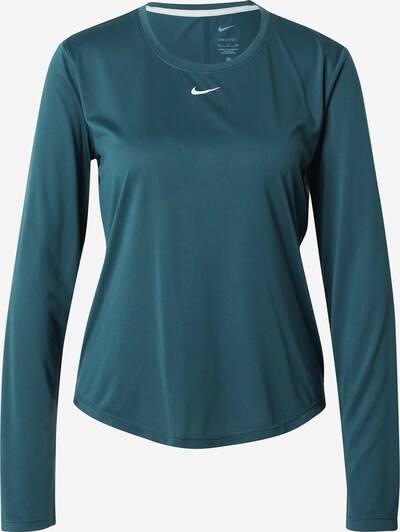 NIKE Functioneel shirt 'One' in de kleur Smaragd / Wit, Productweergave