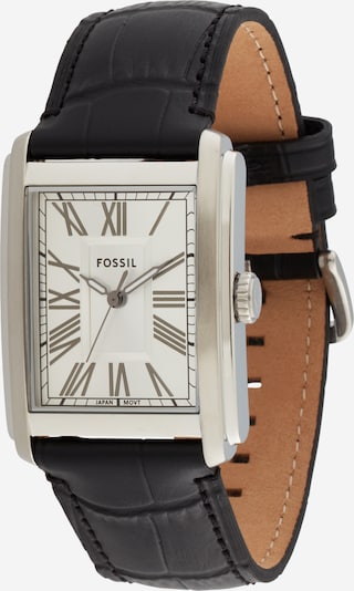 FOSSIL Analoginen kello 'Carraway' koossa One Size värissä musta / hopea, Tuotenäkymä
