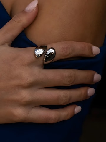 hiBALI Ring 'Chunky Edgy' in Silver