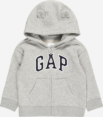 Veste de survêtement GAP en gris : devant