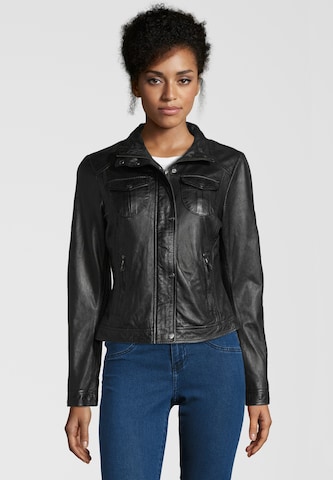 BUFFALO Between-Season Jacket 'BE Wonderful' in Black: front