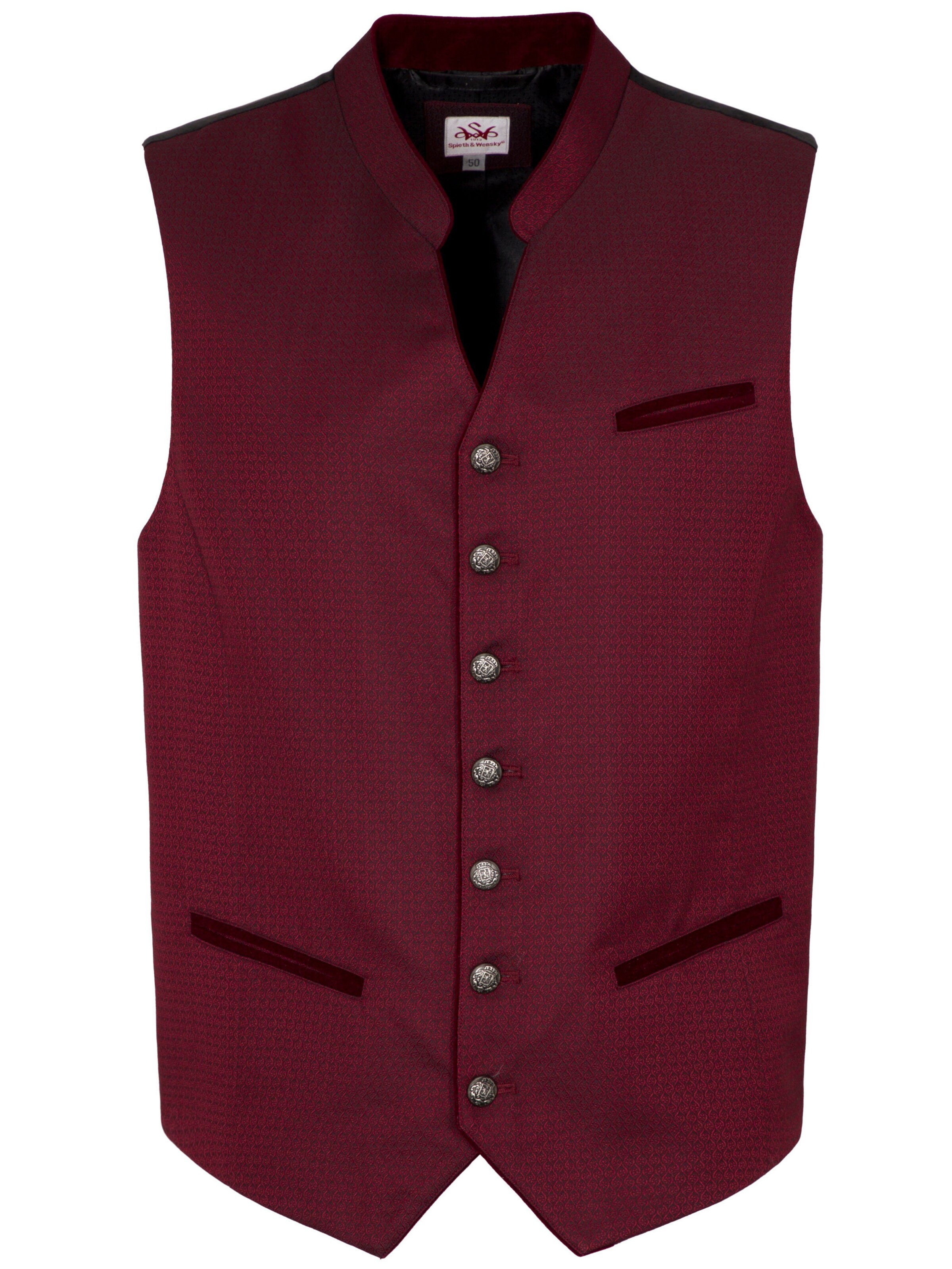 SPIETH & WENSKY Traditional vest in Red: front