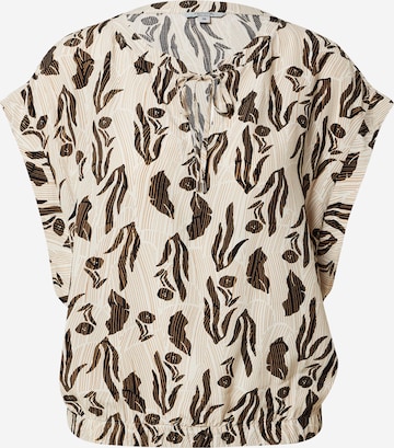 comma casual identity Blouse in Beige: voorkant