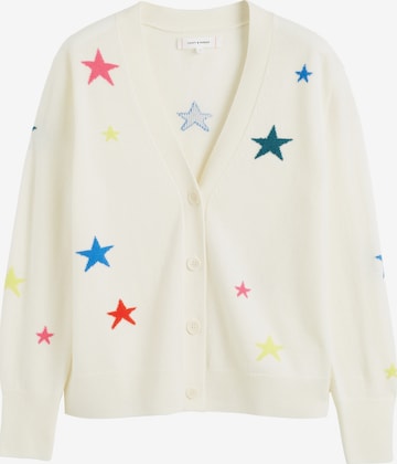 Chinti & Parker Cardigan 'Star' i beige: forside