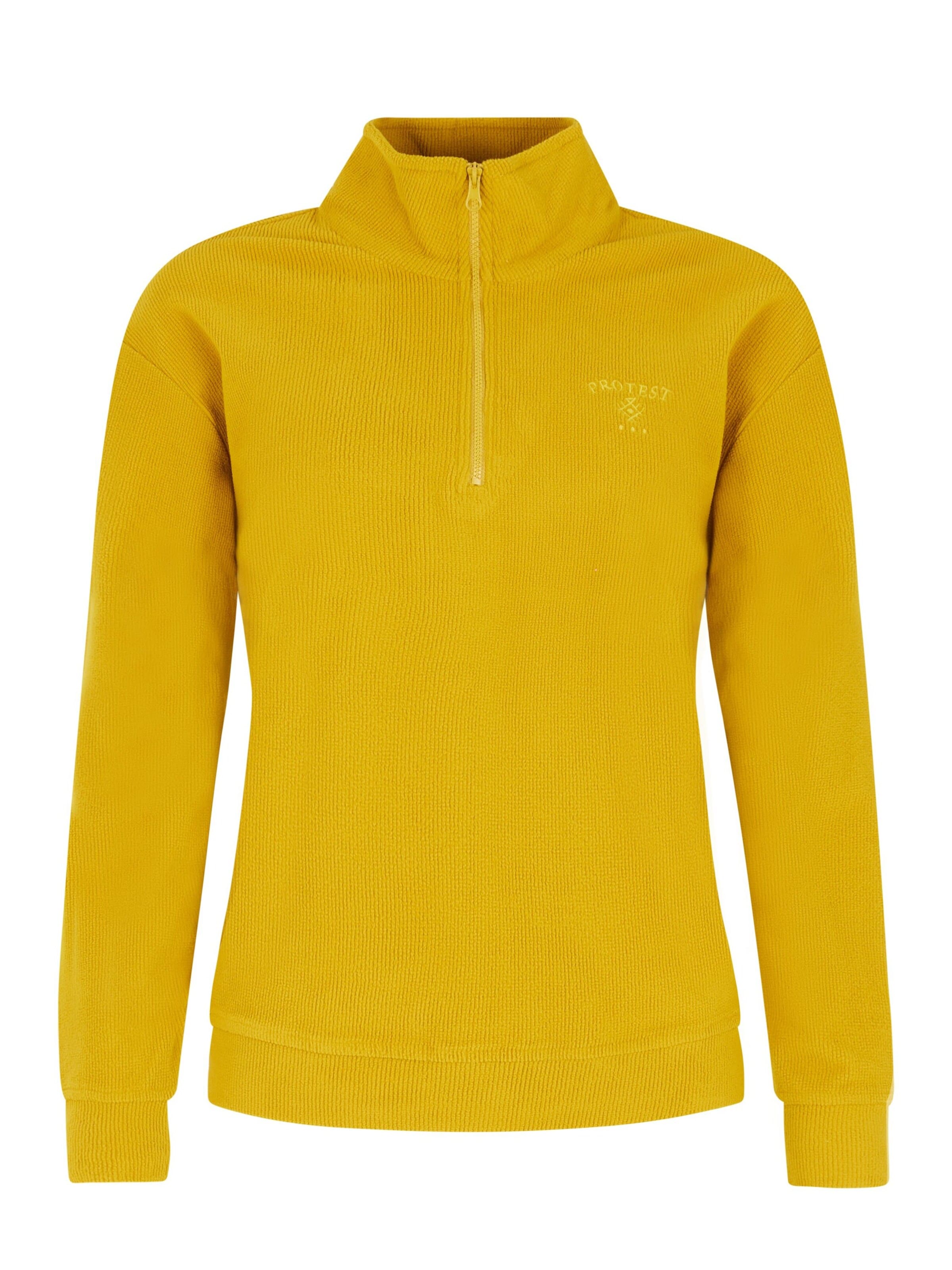 PROTEST Sportief sweatshirt 'PRTNAPPA' in Geel: voorkant