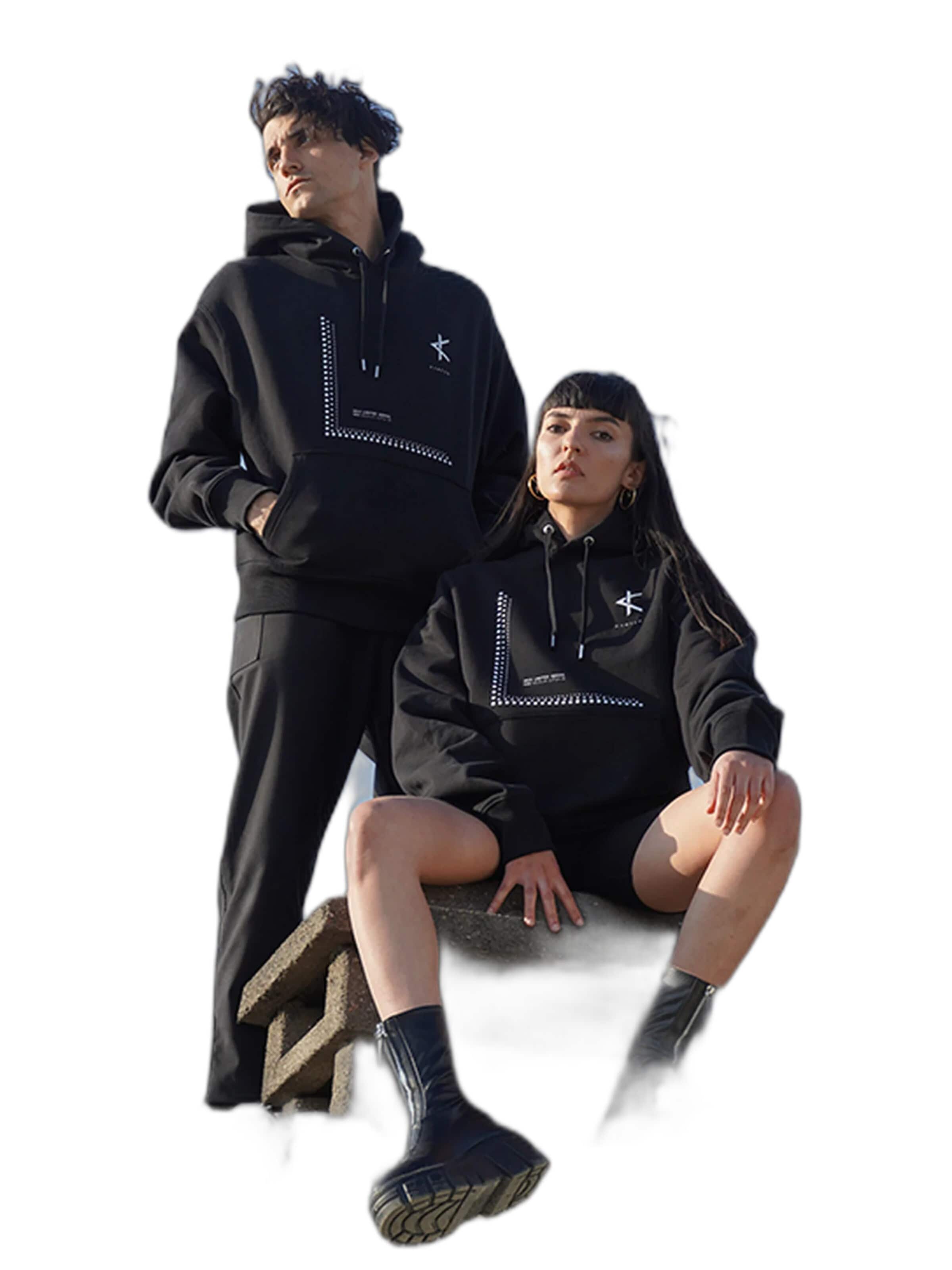 Kanten Sweatshirt 'Sweatshirt MKII Series - Black' in Black: front