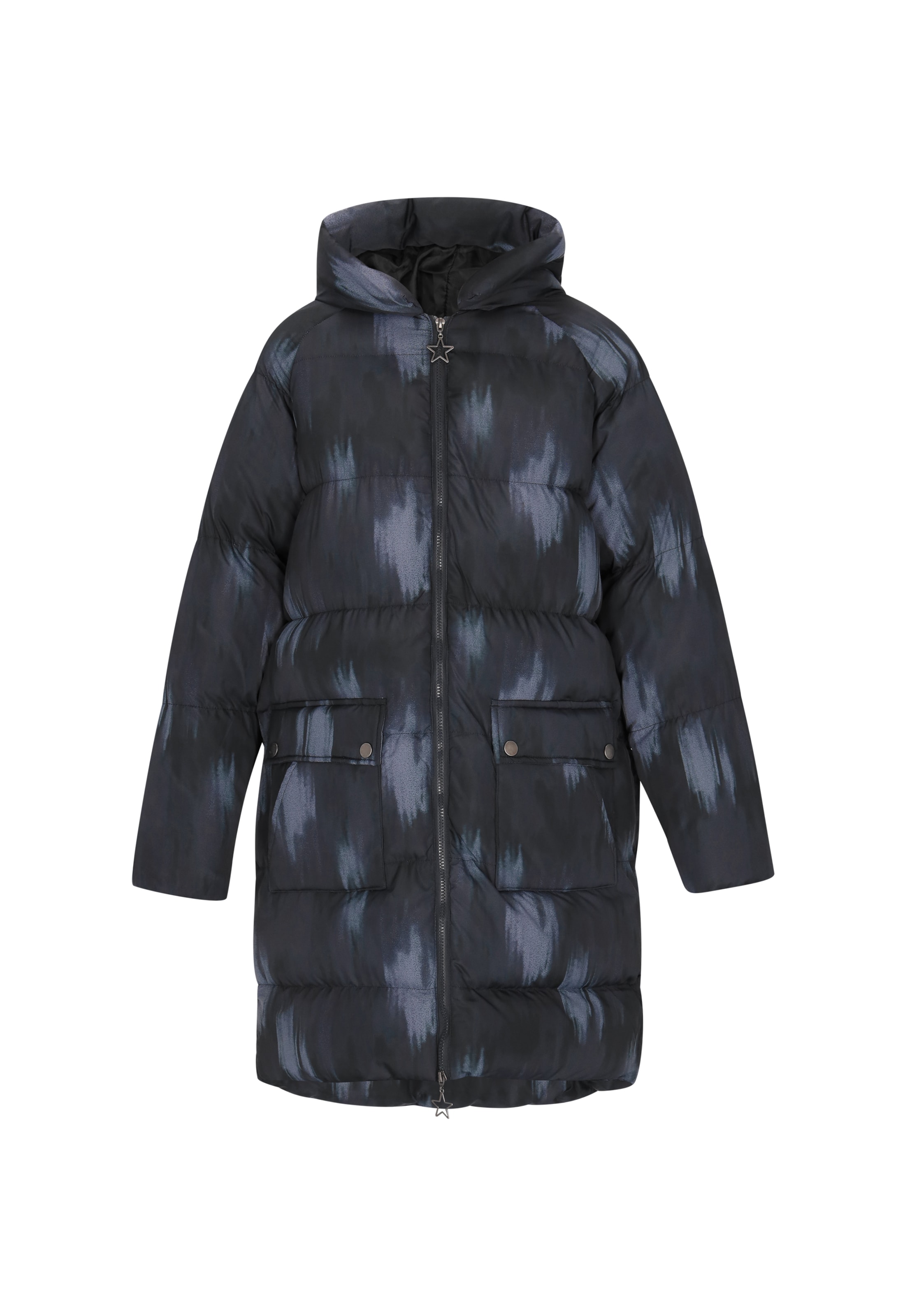 myMo ROCKS Mantel in Grau: Vorderseite