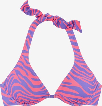 purpurinė VENICE BEACH Trikampė Bikinio viršutinė dalis 'Fjella': priekis