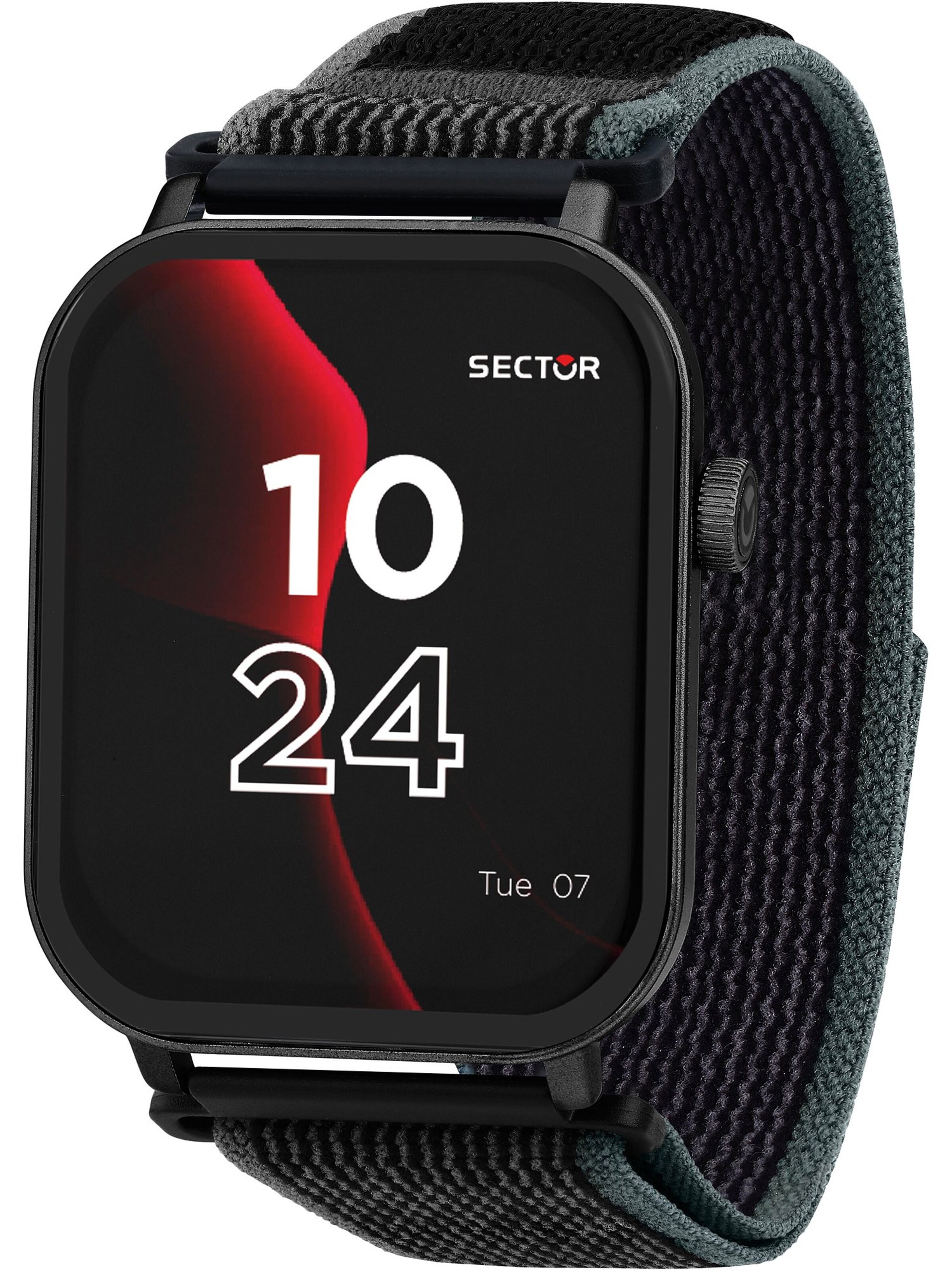 SECTOR Digital Watch in Black: front