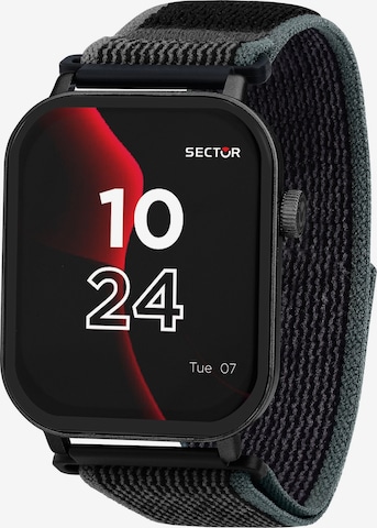 SECTOR Uhr in Schwarz: Vorderseite