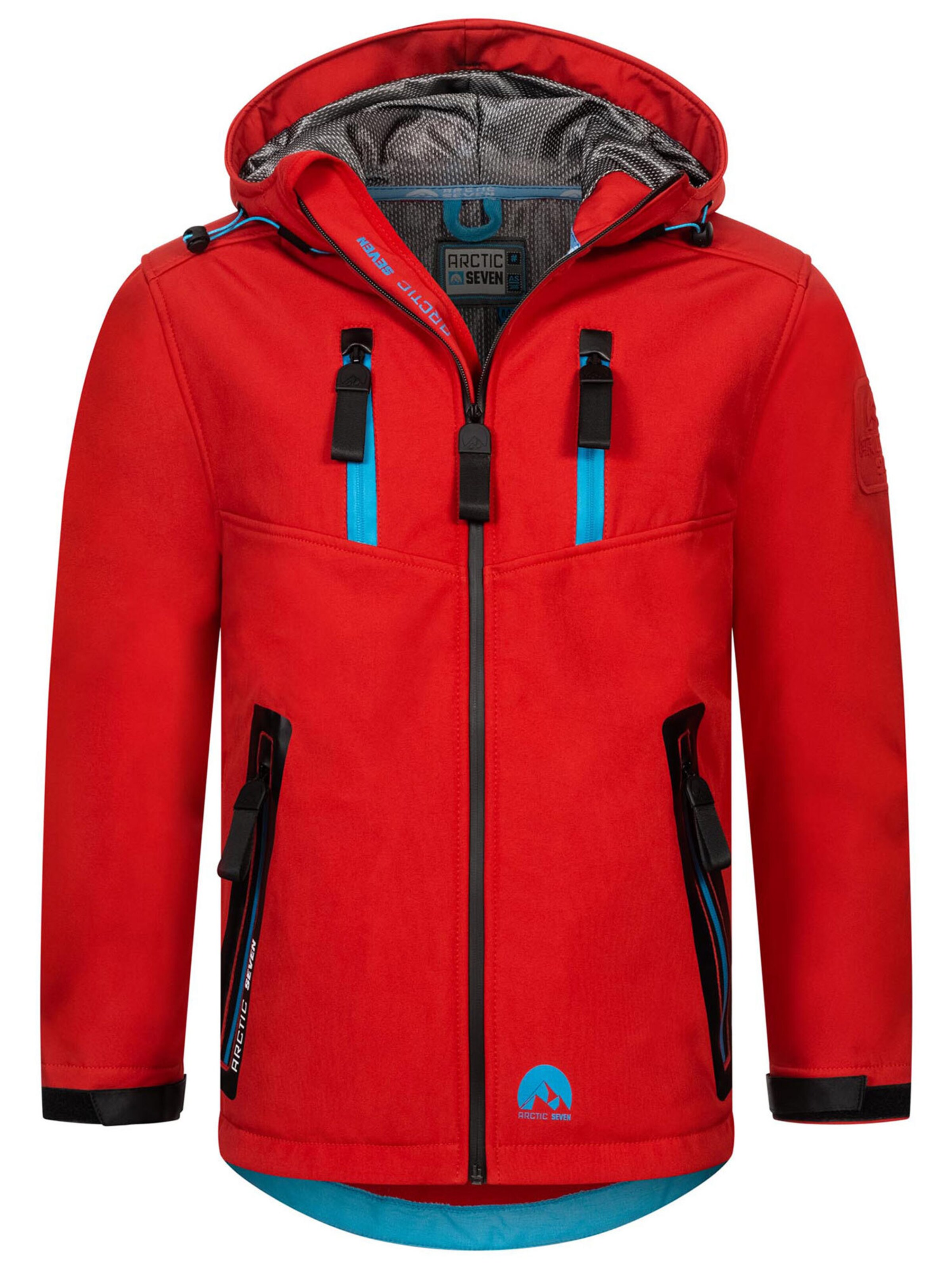 Arctic Seven Outdoor jacket 'AS306' in Red: front