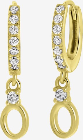 Lucardi Earrings in Gold: front