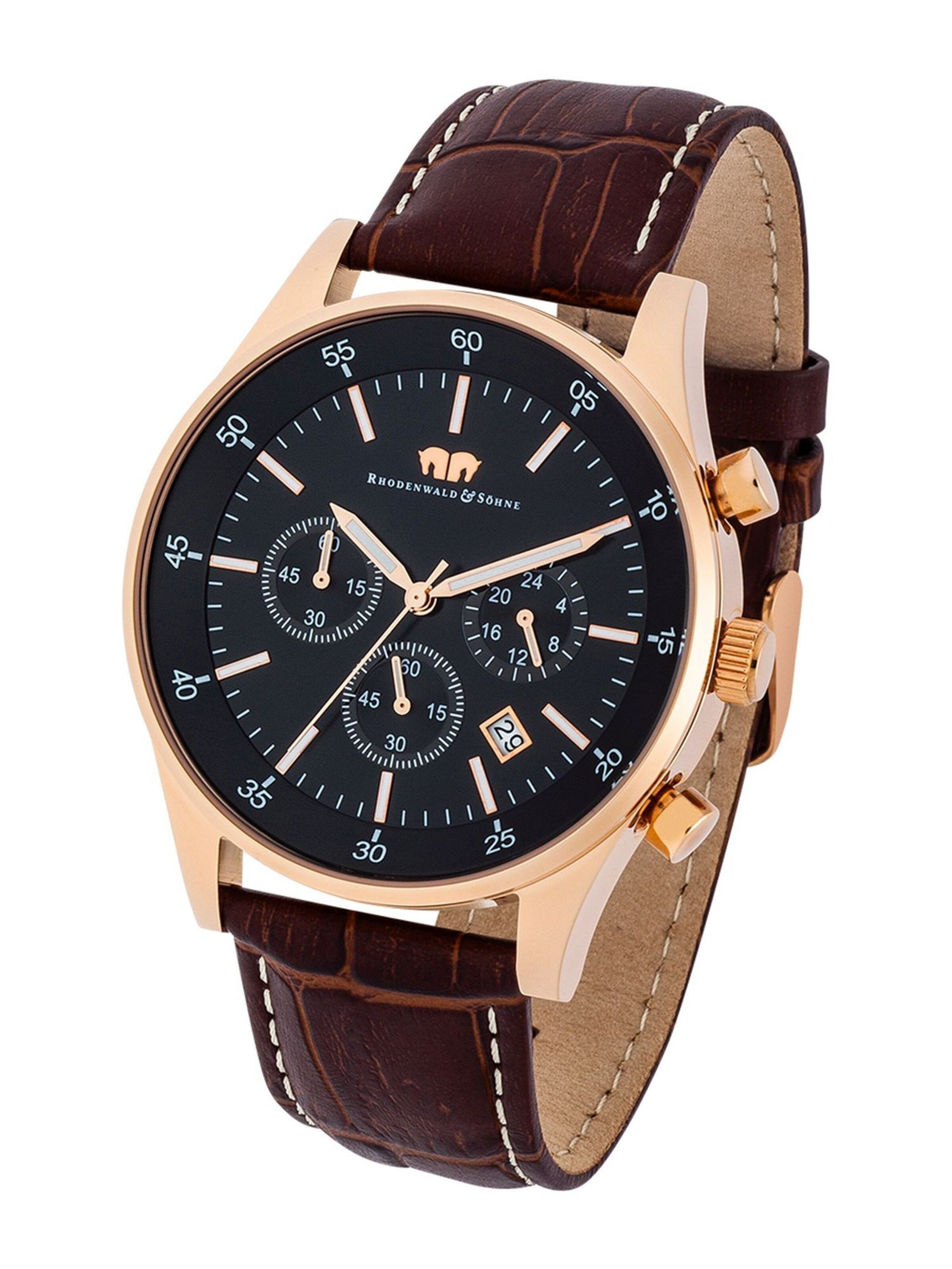 Montre à affichage analogique Rhodenwald & Söhne en marron