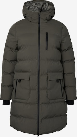 Manteau d’hiver 'SEALED' Zizzi en gris : devant