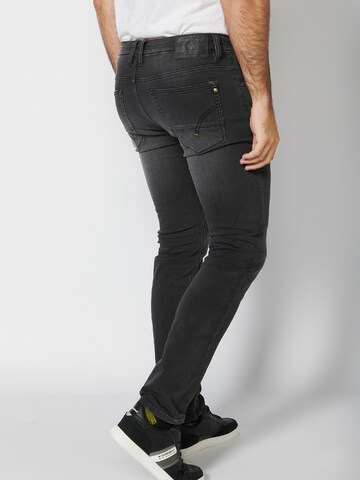 KOROSHI Slimfit Jeans i svart