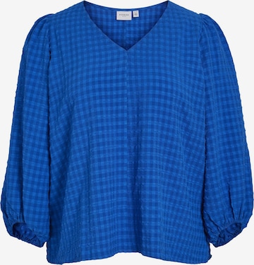 EVOKED Blouse in Blauw: voorkant