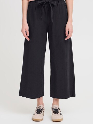 Wide leg Pantaloni di Oxmo in nero: frontale