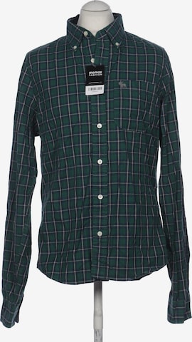 Abercrombie & Fitch Button Up Shirt in XL in Green: front