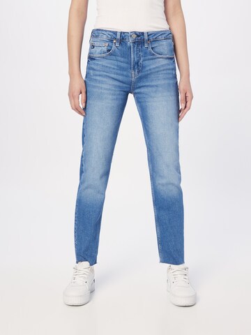 Coupe slim Jean 'GIRLFRIEND' AG Jeans en bleu : devant