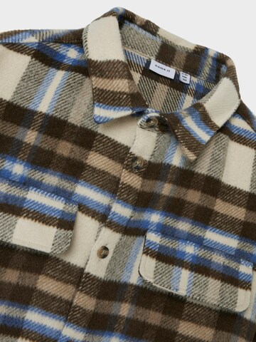 NAME IT Regular fit Button up shirt 'NKMOWE' in Beige