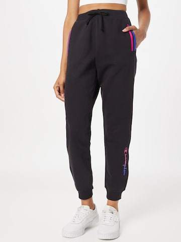 Champion Authentic Athletic Apparel Trousers in Black: front