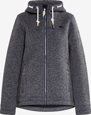 Schmuddelwedda Fleece Jacket in Grey: front