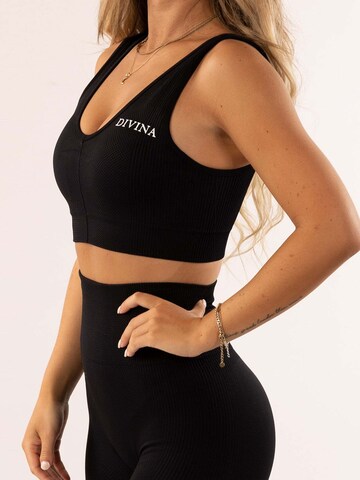Divina Bustier Sport-BH 'Amica' in Schwarz