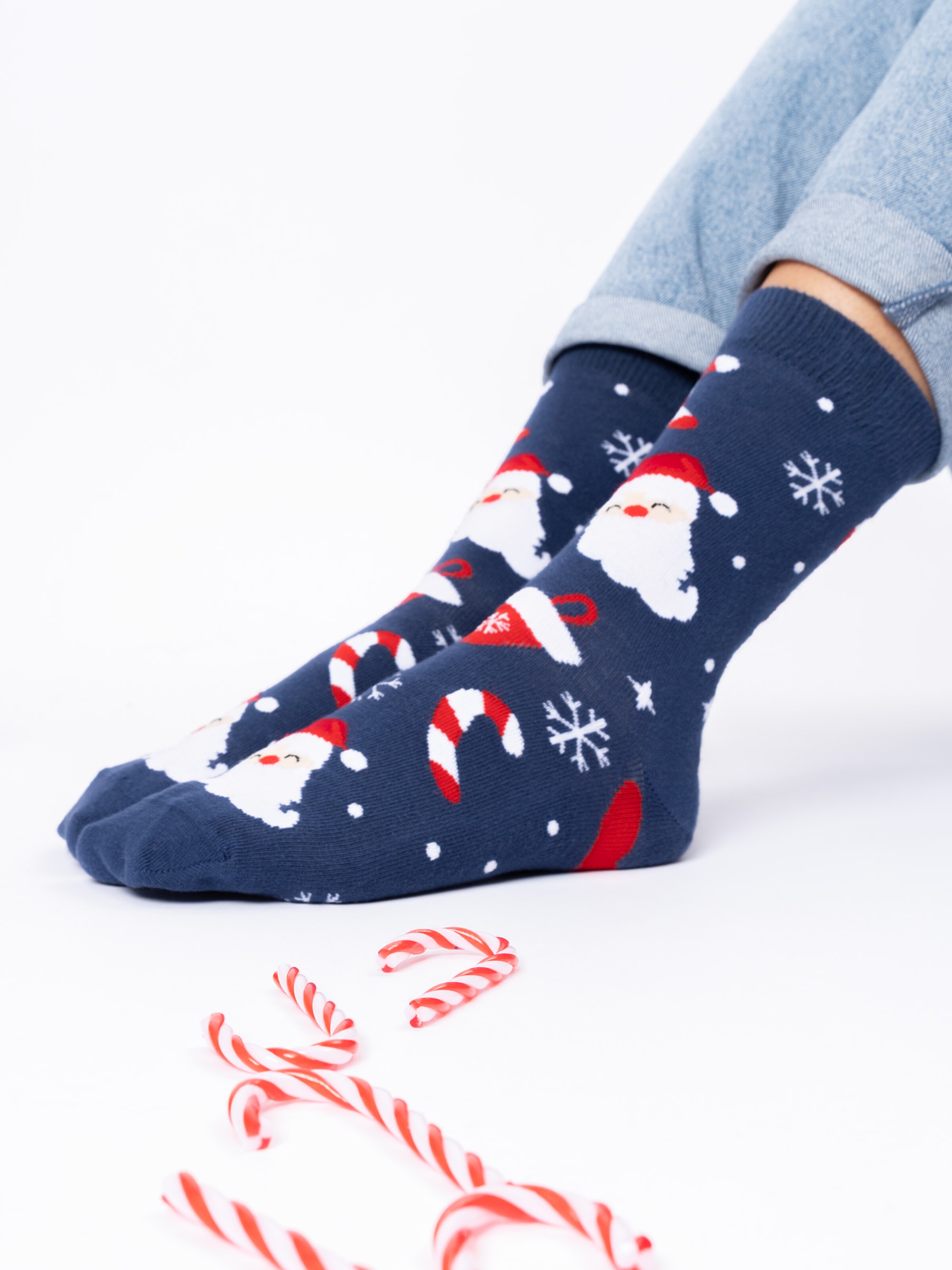 Calzino 'Santa' di Occulto in blu: frontale