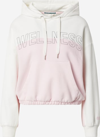 QS Sweatshirt in Roze: voorkant