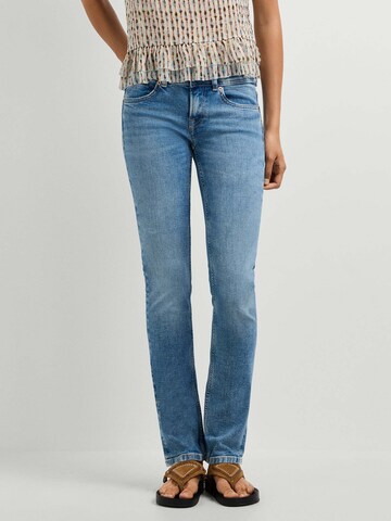 Coupe slim Jean 'Venus' Pepe Jeans en bleu : devant