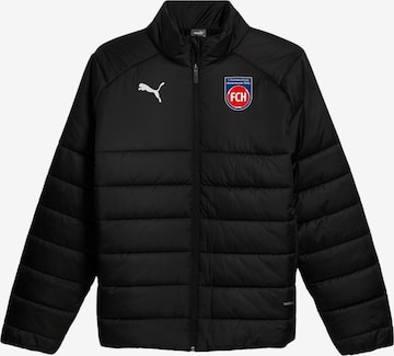 PUMA Urheilutakki 'FC Heidenheim' värissä musta: etupuoli