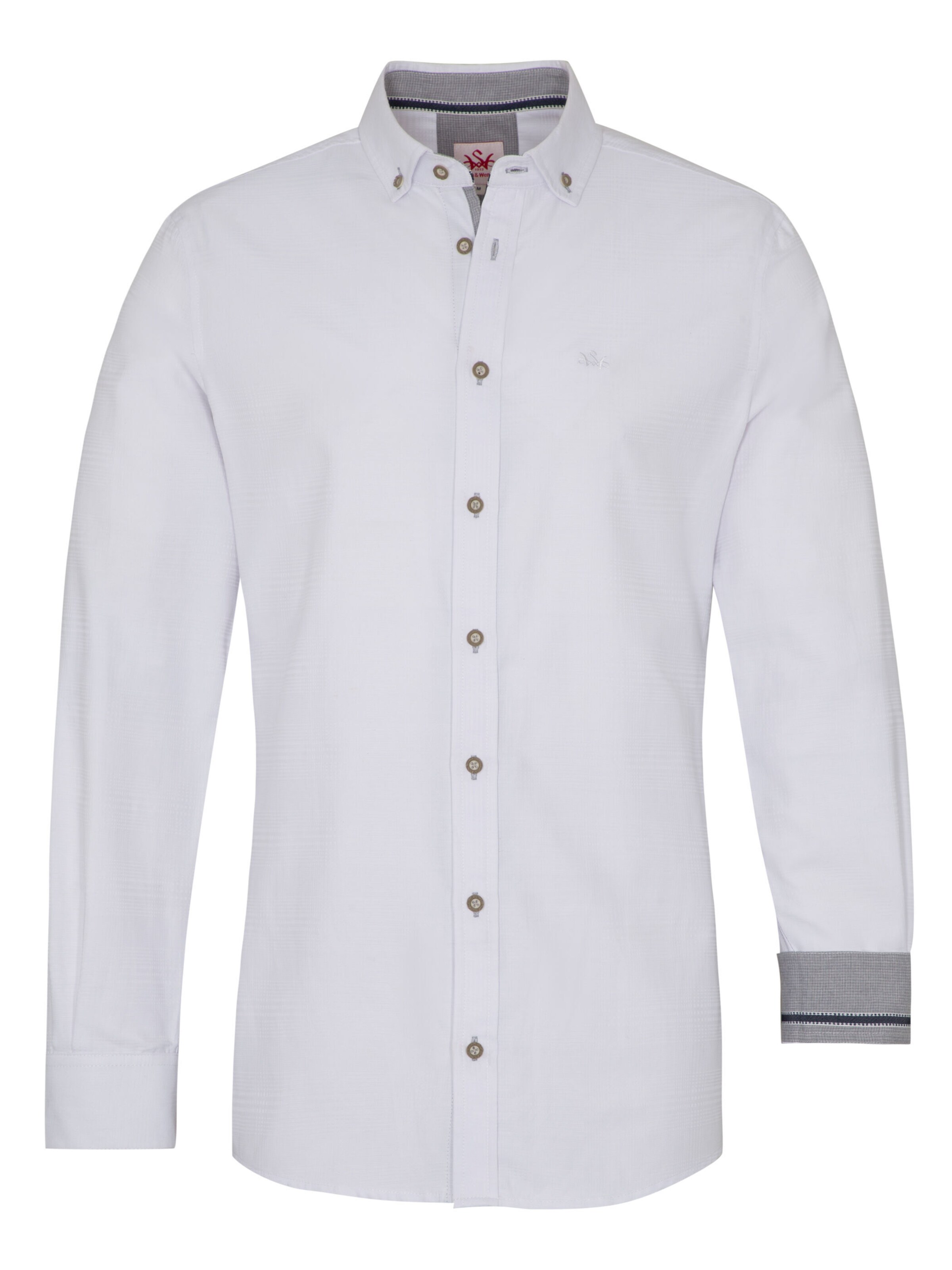 SPIETH & WENSKY Comfort Fit Hemd 'Detroit' in Weiß: Vorderseite