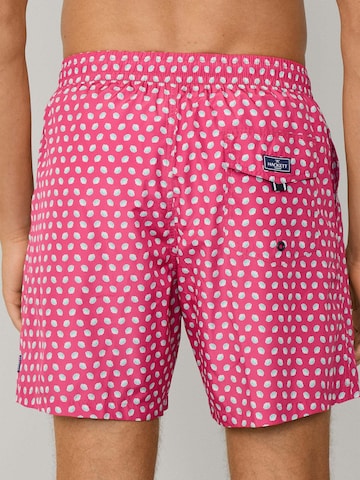 Hackett London Badeshorts  'Mini Shell' in Pink