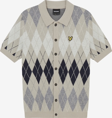 Lyle & Scott Strikkejakke i beige: forside