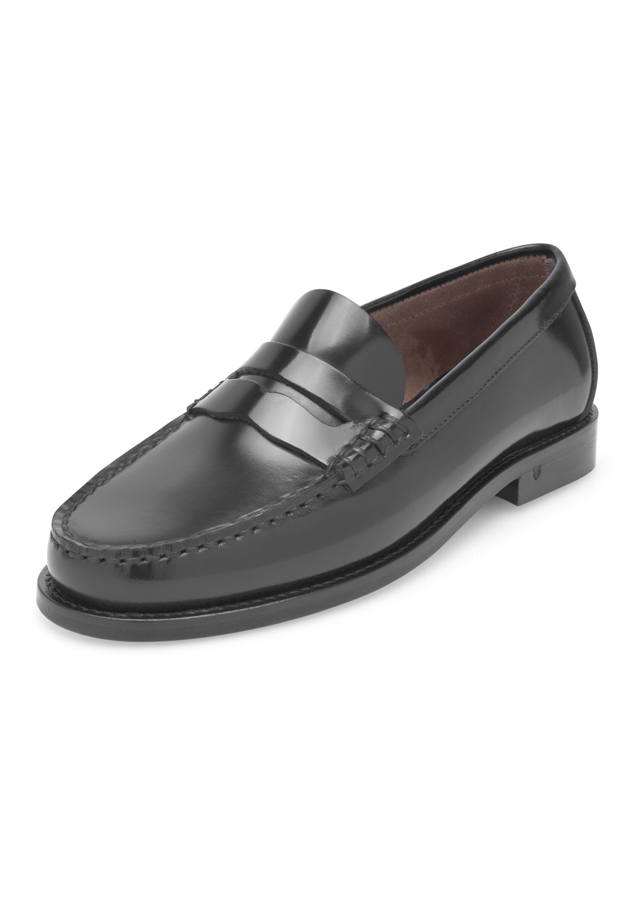 Henry Stevens Slipper in Schwarz: Vorderseite