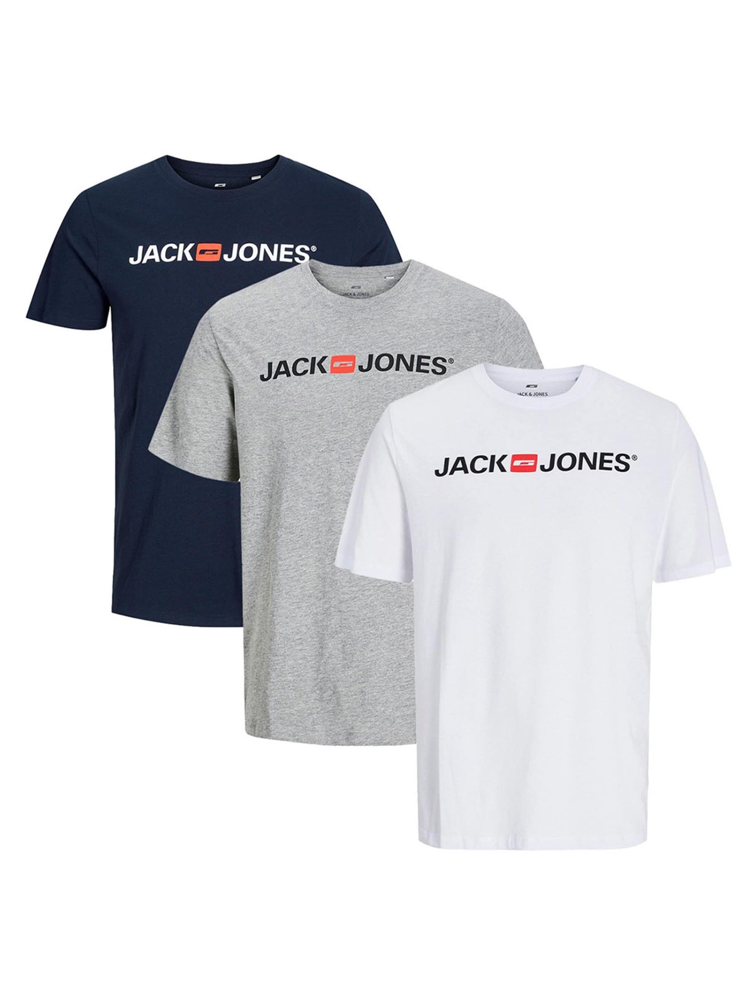 JACK & JONES Shirt 'Basic' in Grey: front