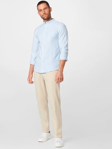 Lindbergh Slim fit Button Up Shirt in Blue