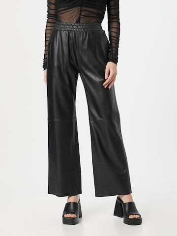 OAKWOOD Loose fit Pants 'MILA' in Black: front