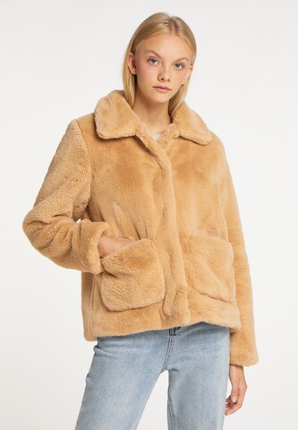 taddy Winter Jacket in Brown: front