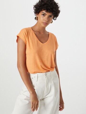 PIECES Shirt 'Billo' in Orange: front